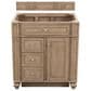 James Martin Vanities Bristol 30" Single Bathroom Vanity in Whitewashed Walnut with 3 cm Lime Delight Quartz Top and Rectangular Sink, , large