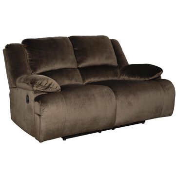 Signature Design by Ashley Clonmel Manual Reclining Loveseat in Chocolate, , large