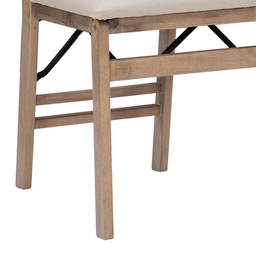 Linon Home Decor Triena Mission Folding Side Chair in Grey Wash (Set of 2), , large