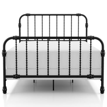 Furniture of America Wren Full Spindle Kids Bed in Black, , large