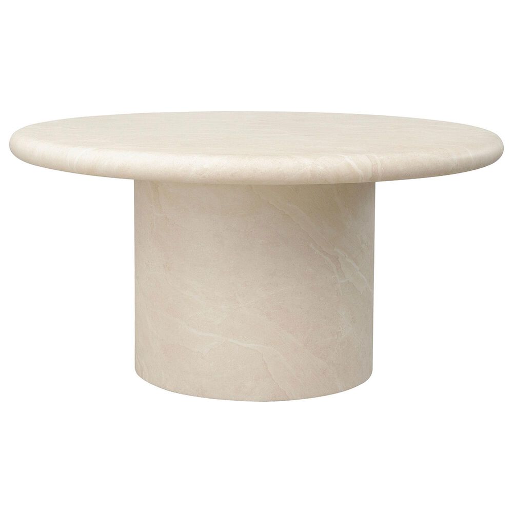 Sunset West Travertino 60" Round Dining Table in Bisque, , large
