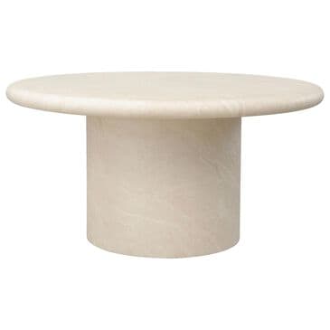 Sunset West Travertino 60" Round Dining Table in Bisque, , large