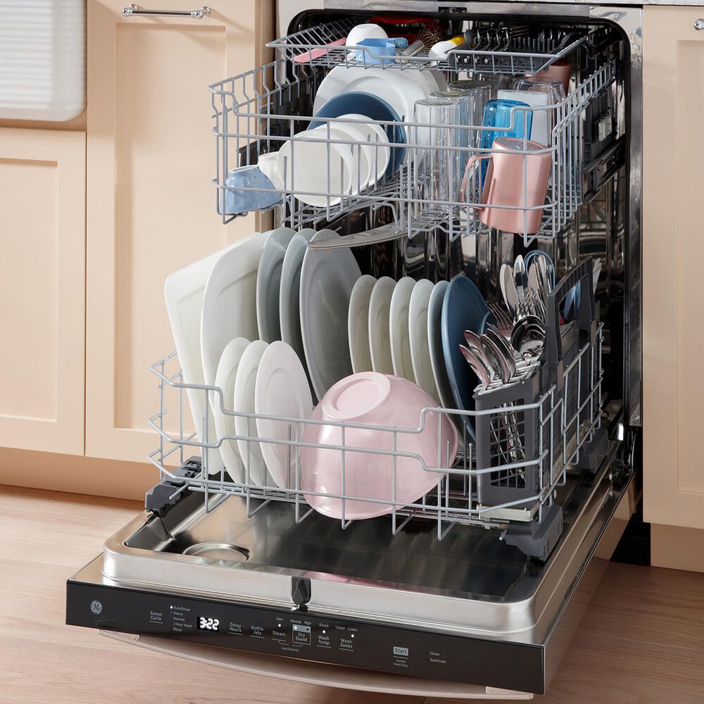 GE Appliances 24&quot; Built-In Dishwasher in Fingerprint Resistant Stainless Steel, , large