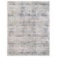 Surya Brunswick Cream, Light Gray, Charcoal, Blue, Dark Blue and Mustard 2"7" x 10" Runner, , large