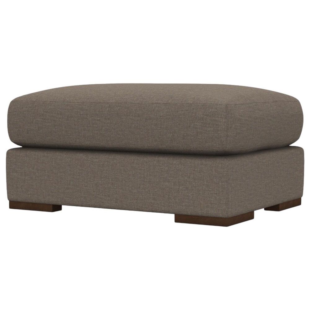 Rowe Furniture Maddox Ottoman in Charcoal Brown, , large
