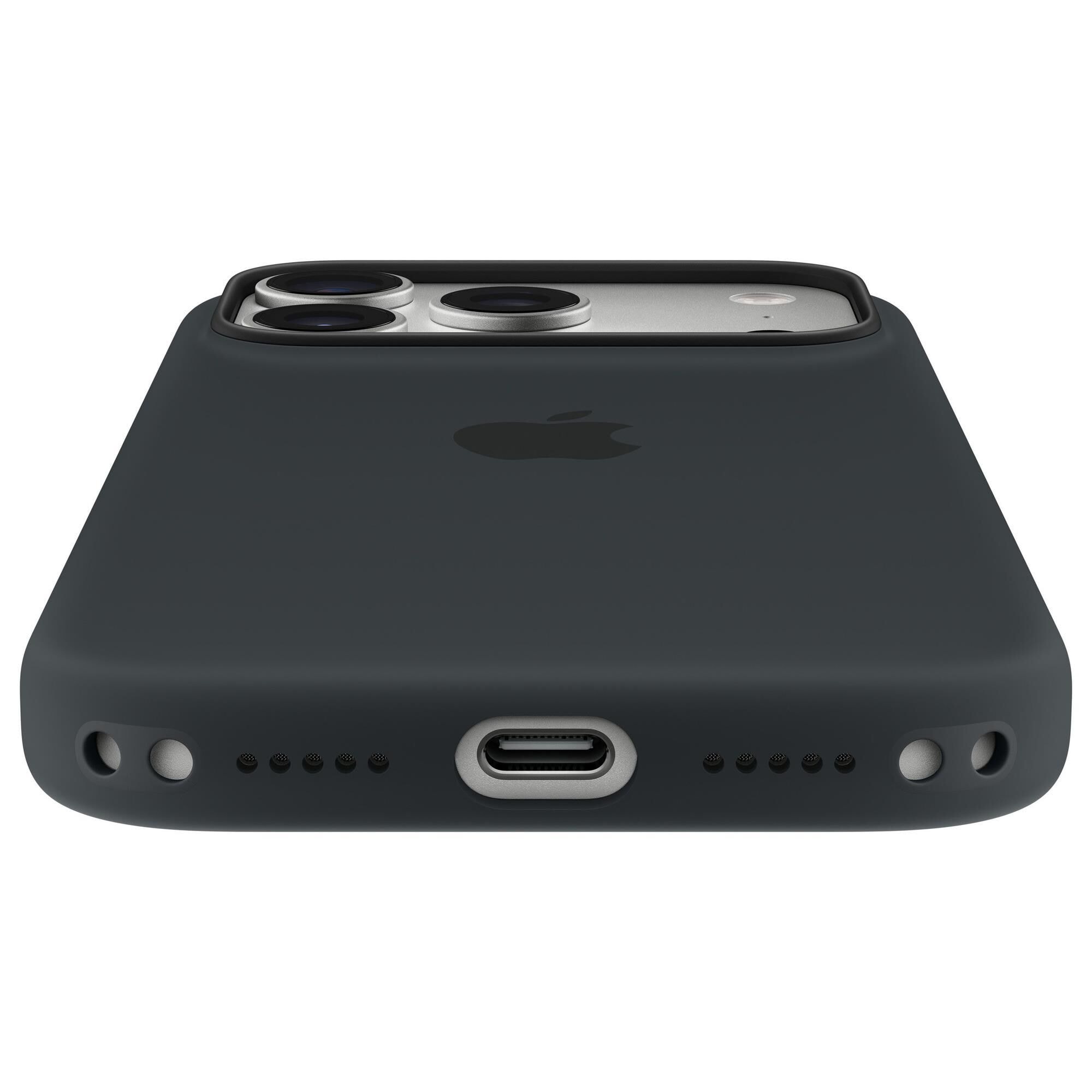 Apple Silicone Case with MagSafe in iPhone 17 Pro in Black