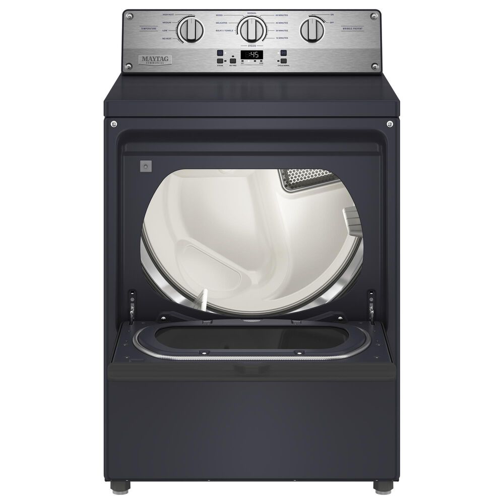 Maytag 7.5 Cu. Ft. Commercial-Grade Electric Dryer in Midnight Steel, , large
