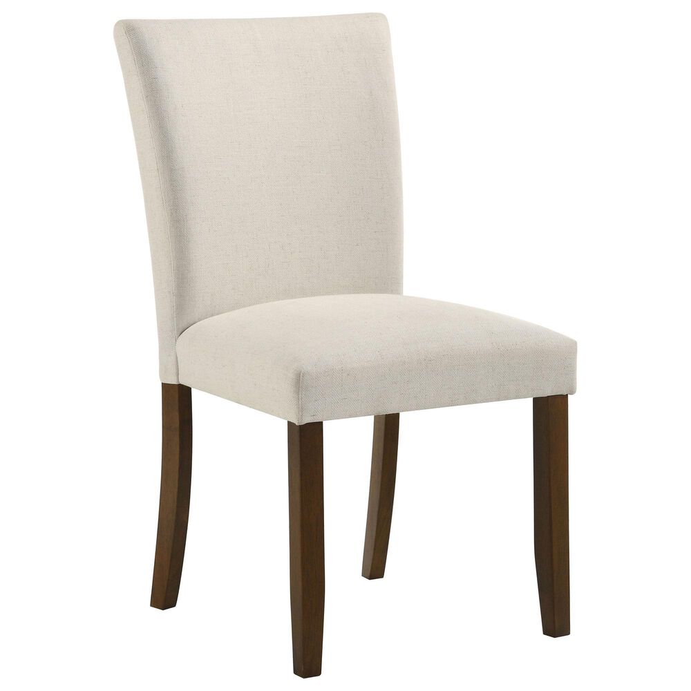 Coaster Cantley Dining Side Chair with Beige Cushion in Rich Brown, , large