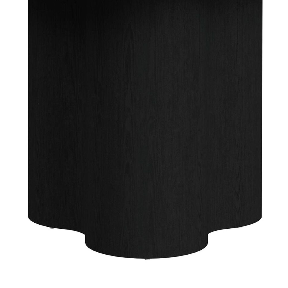 37B Rosalie Round Pedestal Dining Table in Black - Table Only, , large