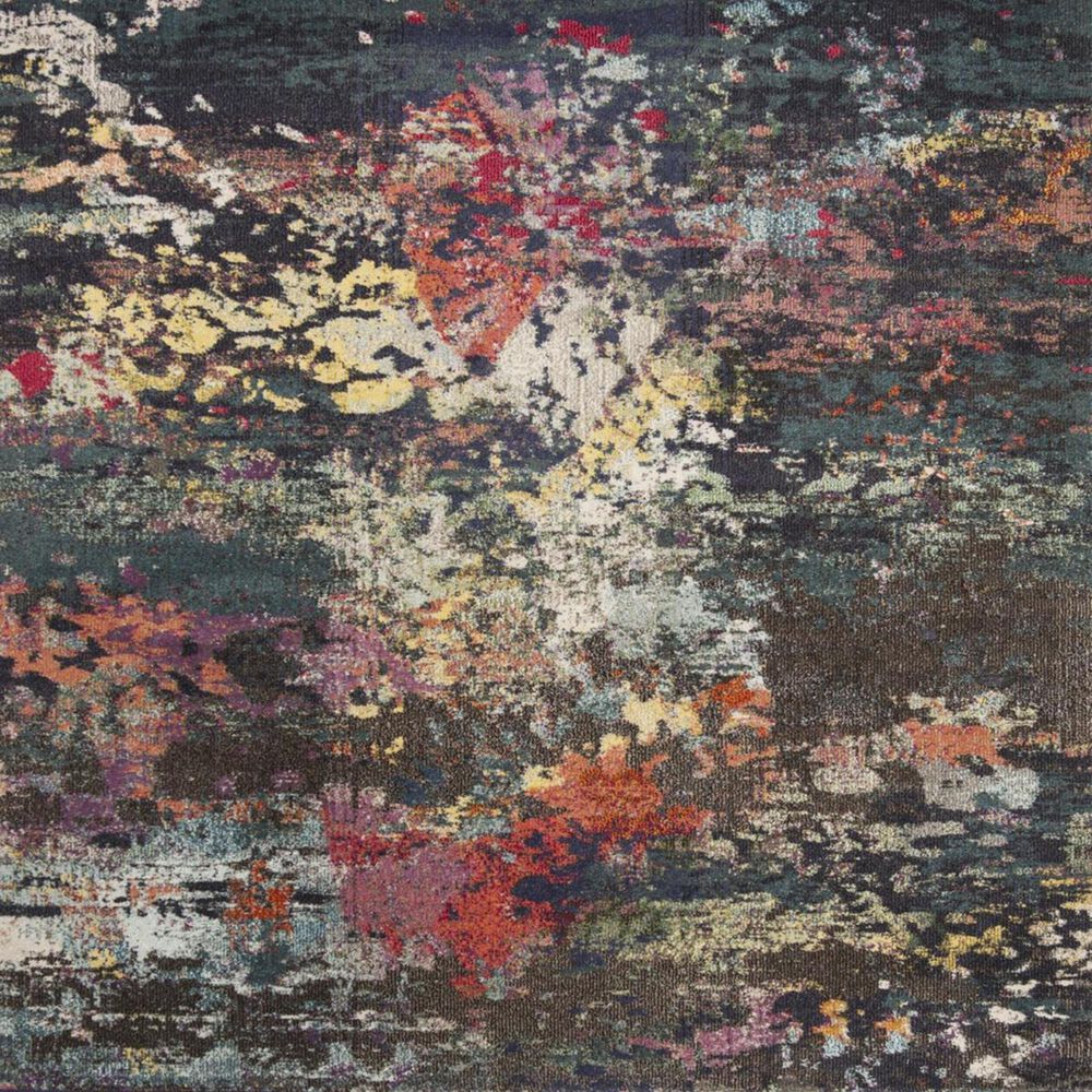 Safavieh Monaco MNC260T 4&#39; x 5&#39;7&quot; Brown and Teal Area Rug, , large