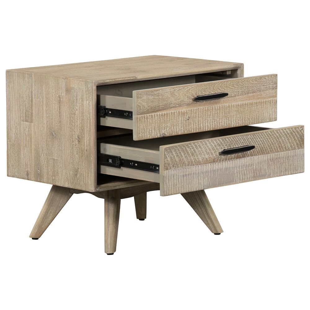 Blue River Baly 2 Drawer Nightstand in Gray Sandblast Summer/Black, , large