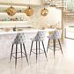 Zuo Modern Piccolo Barstool in Gray, , large