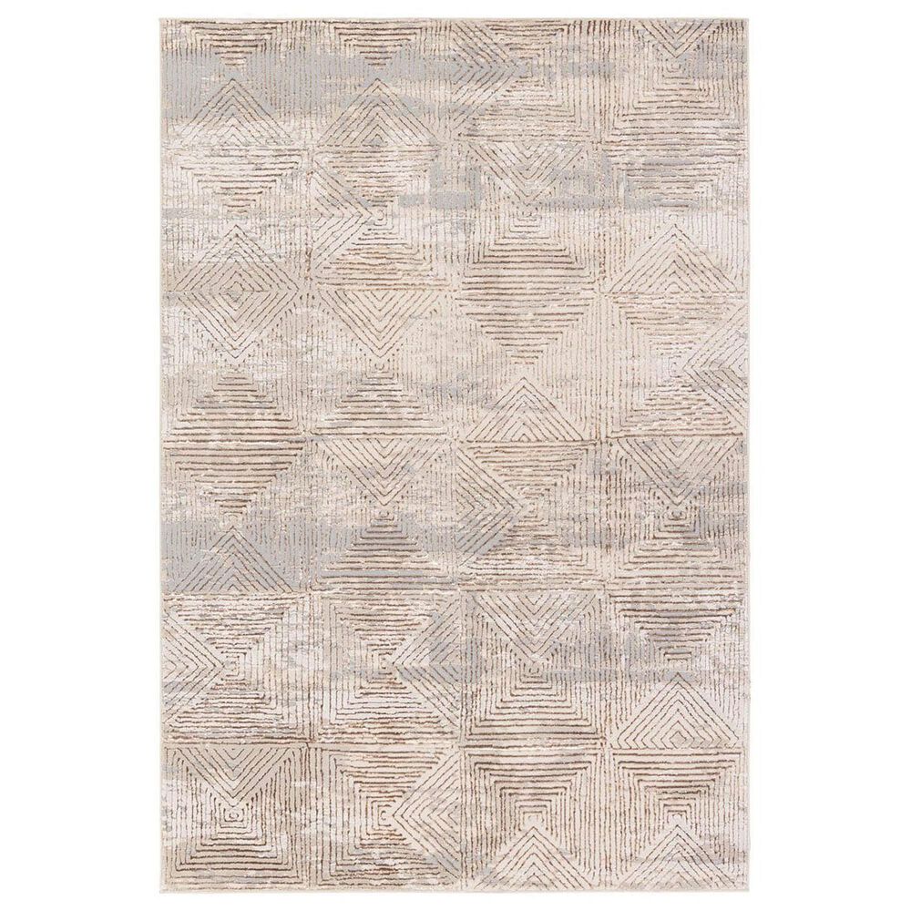 Jaipur Catalyst Eshe 2"2" x 8" Feather Gray, Ash, Silver Gray, Walnut and White Pepper Runner, , large