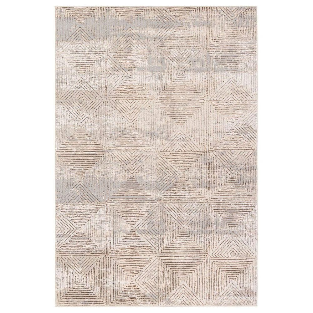 Jaipur Catalyst Eshe 2"2" x 8" Feather Gray, Ash, Silver Gray, Walnut and White Pepper Runner, , large
