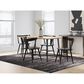 Ashley Gretlynn Rectangular Dining Table in Light Natural and Matte Black - Table Only, , large