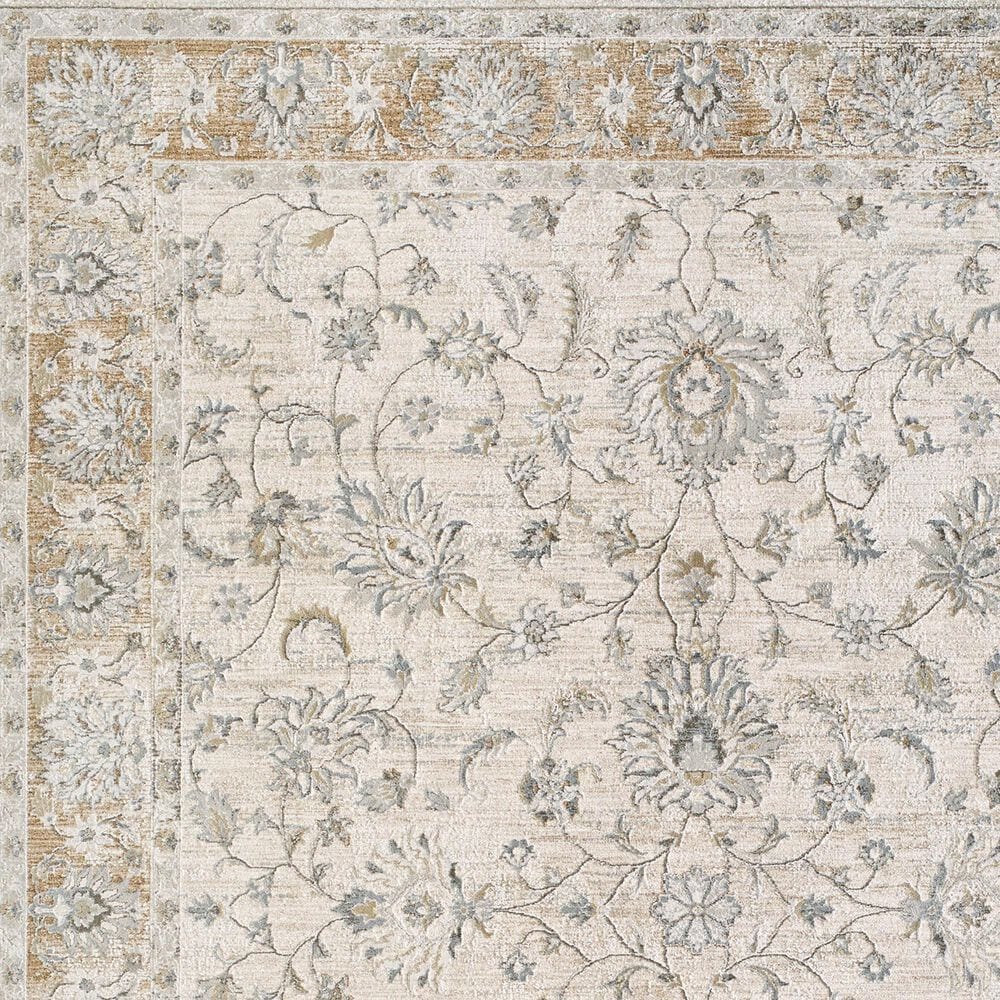 Surya Brunswick Light Gray, Cream, Medium Brown, Light Brown, Charcoal and Mustard 2&#39;7&quot; x 3&#39;11&quot; Area Rug, , large