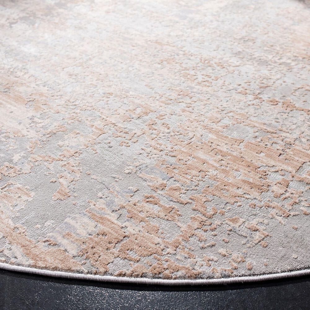 Safavieh Invista 6&#39;7&quot; Round Beige and Cream Area Rug, , large
