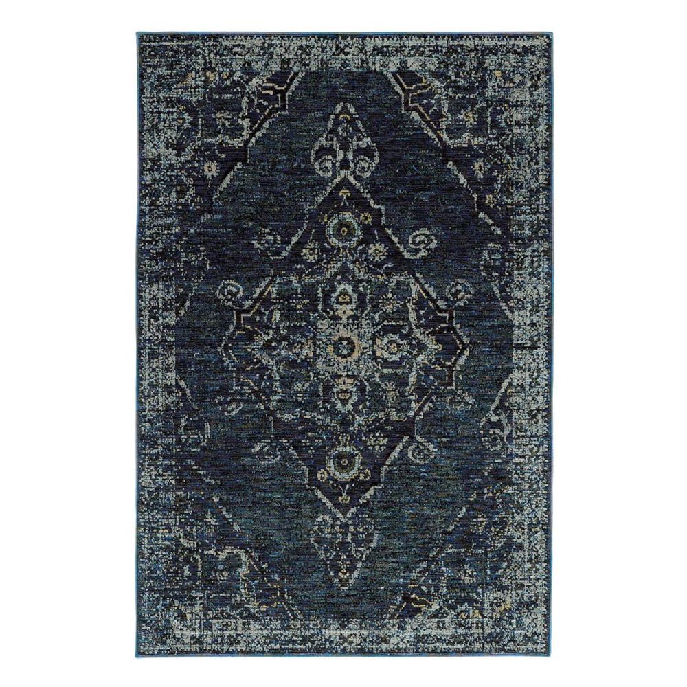 Oriental Weavers Andorra 7135F 8"6" x 11"7" Blue Area Rug, , large