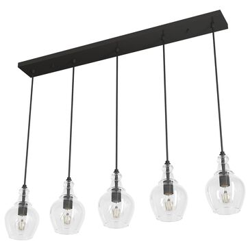 Hunter Maple Park 5-Light Linear Cluster in Noble Bronze, , large