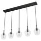 Hunter Maple Park 5-Light Linear Cluster in Noble Bronze, , large