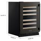 KitchenAid 24" Undercounter Wine Cellar with Full-Extension Wood-Front Racks and Left Hinge in Black Ore, , large