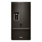 KitchenAid 23.8 Cu. Ft. 36" Counter-Depth French Door Refrigerator with PrintShield Finish in Black Stainless, , large