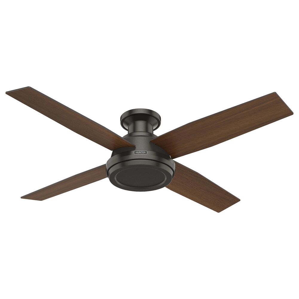 Hunter Dempsey Low Profile 52&quot; Ceiling Fan in Noble Bronze, , large