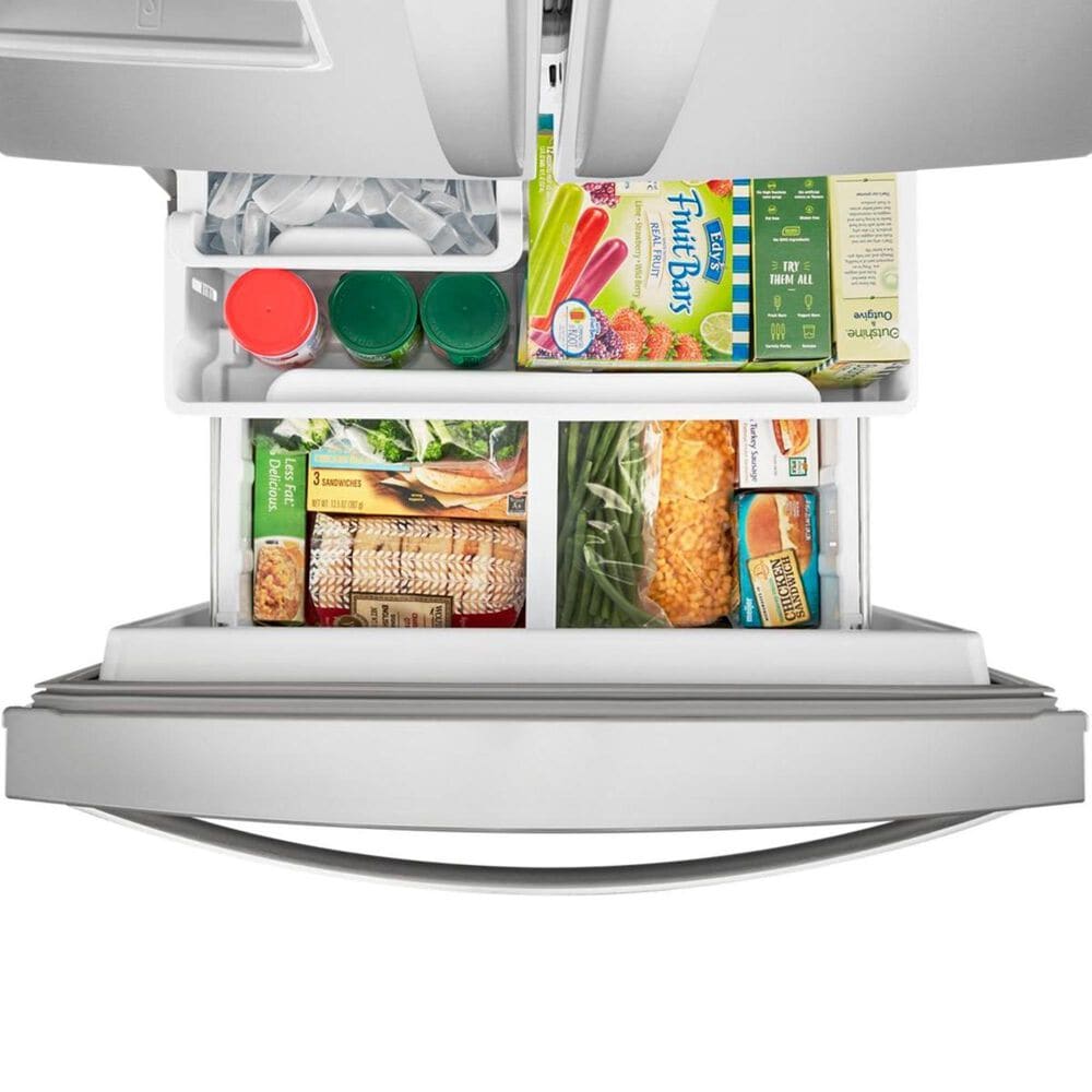 Whirlpool 30&quot; Wide French Door Refrigerator in Fingerprint Resistant Stainless Steel, , large
