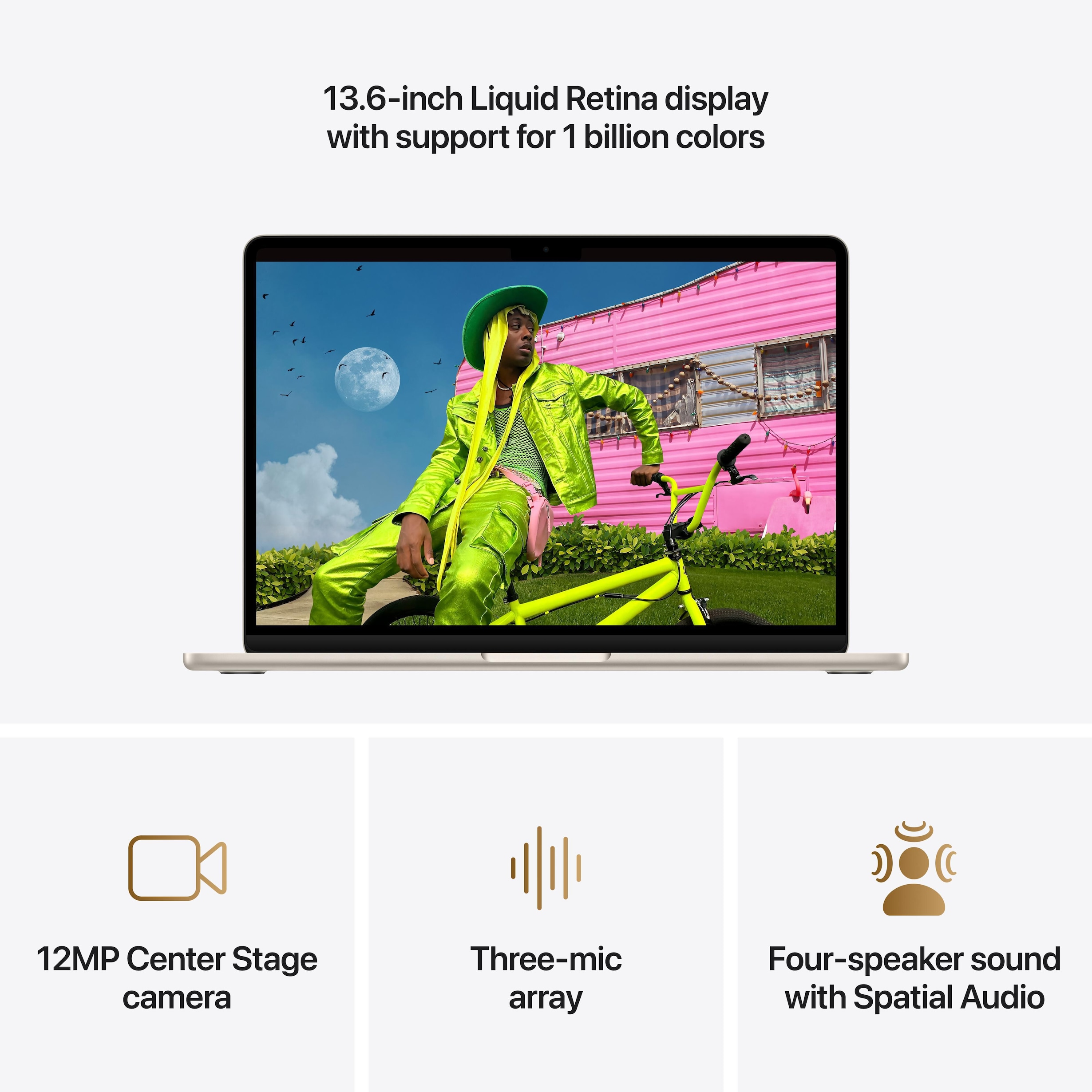 Apple MacBook Air 13-inch Laptop M5 chip - 10 Core CPU - 8 Core