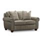 Sienna Designs Leather Stationary Loveseat in Treasure Cement, , large