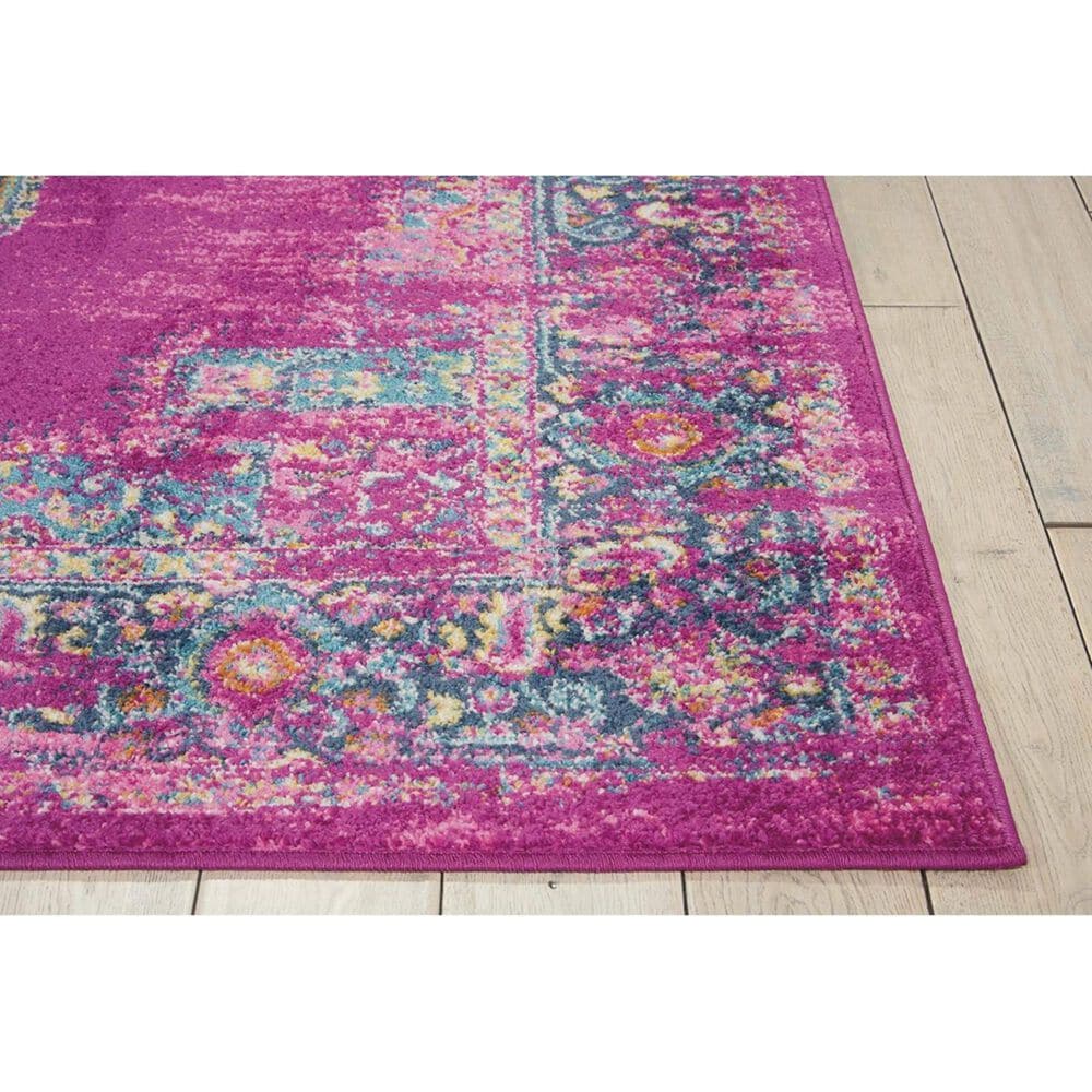 Nourison Passion PSN03 2&#39;2&quot; x 7&#39;6&quot; Fuchsia Runner, , large