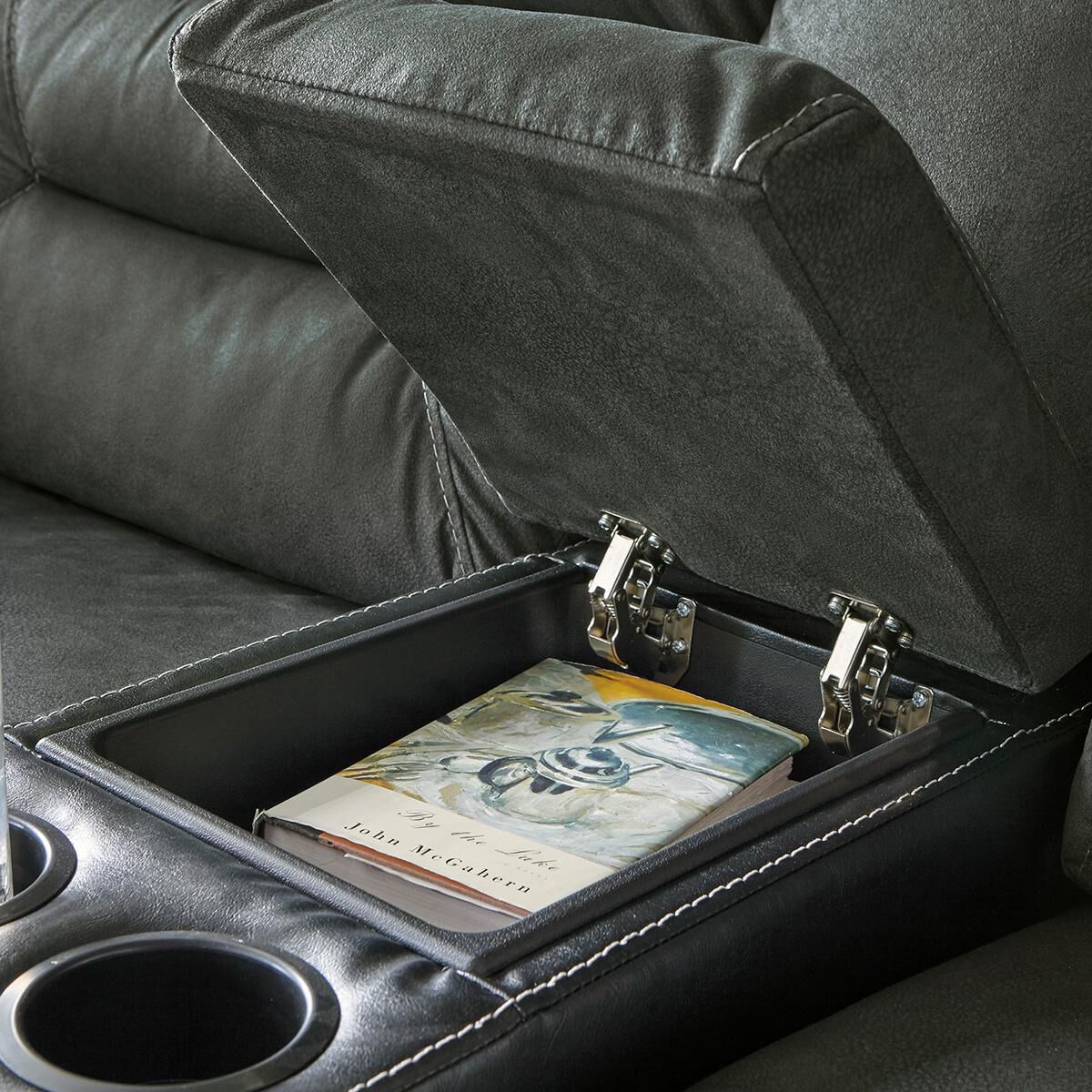 Earhart reclining loveseat sales with console