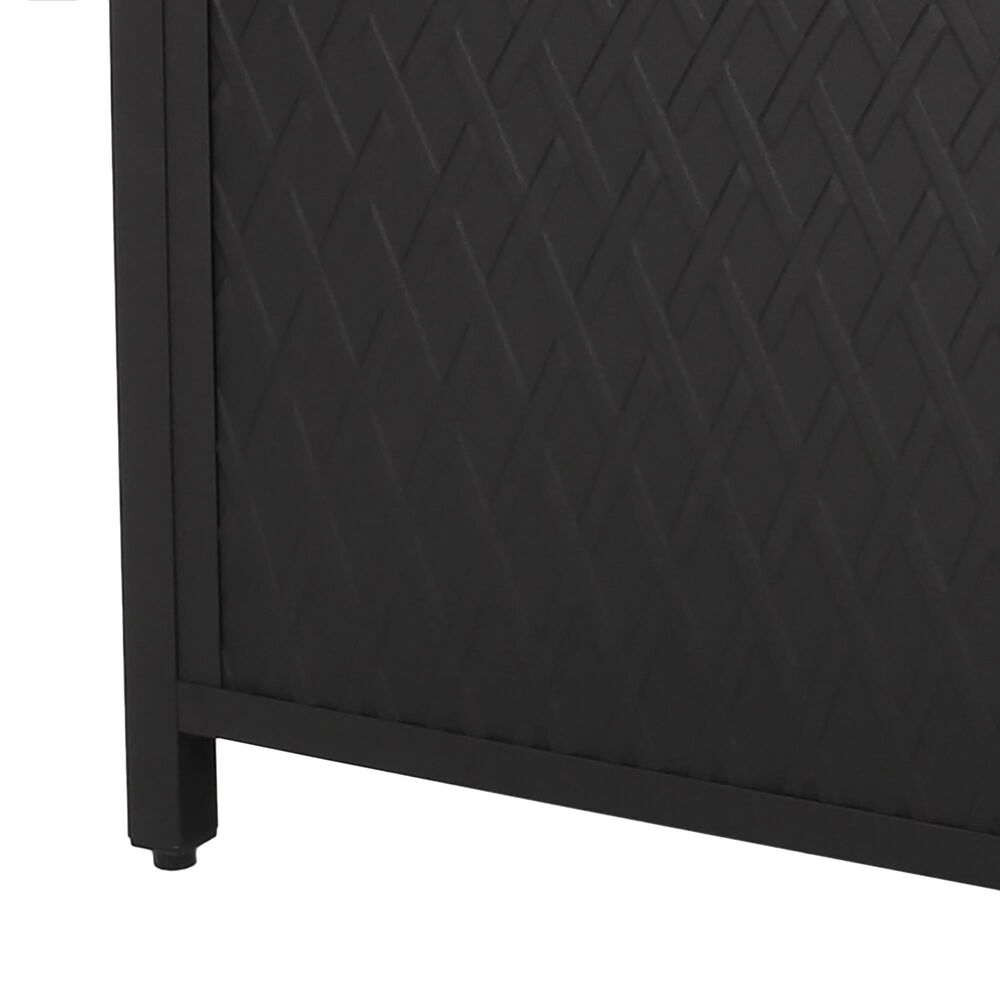 Noble House Aspen Square Fire Pit in Matte Black, , large