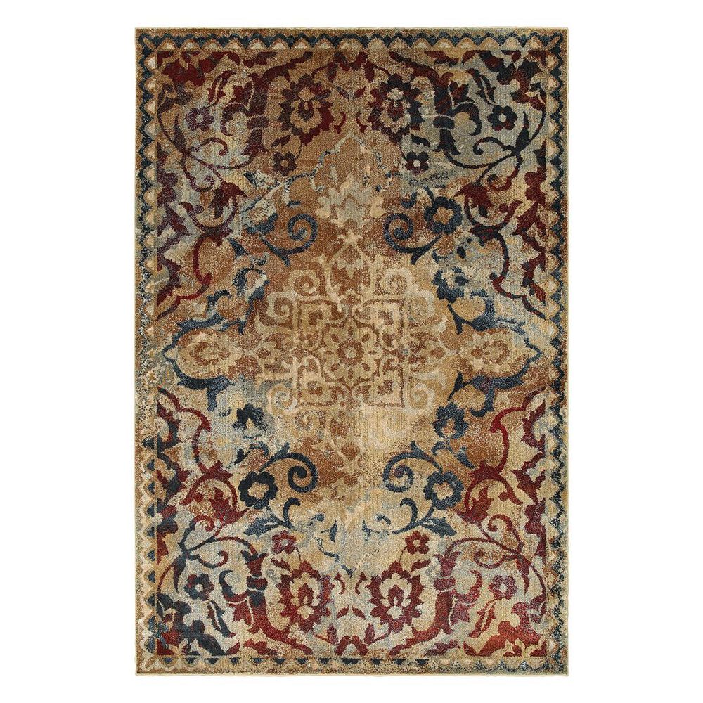 Oriental Weavers Empire 21J 2"3" x 7"6" Gold/ Red Runner, , large