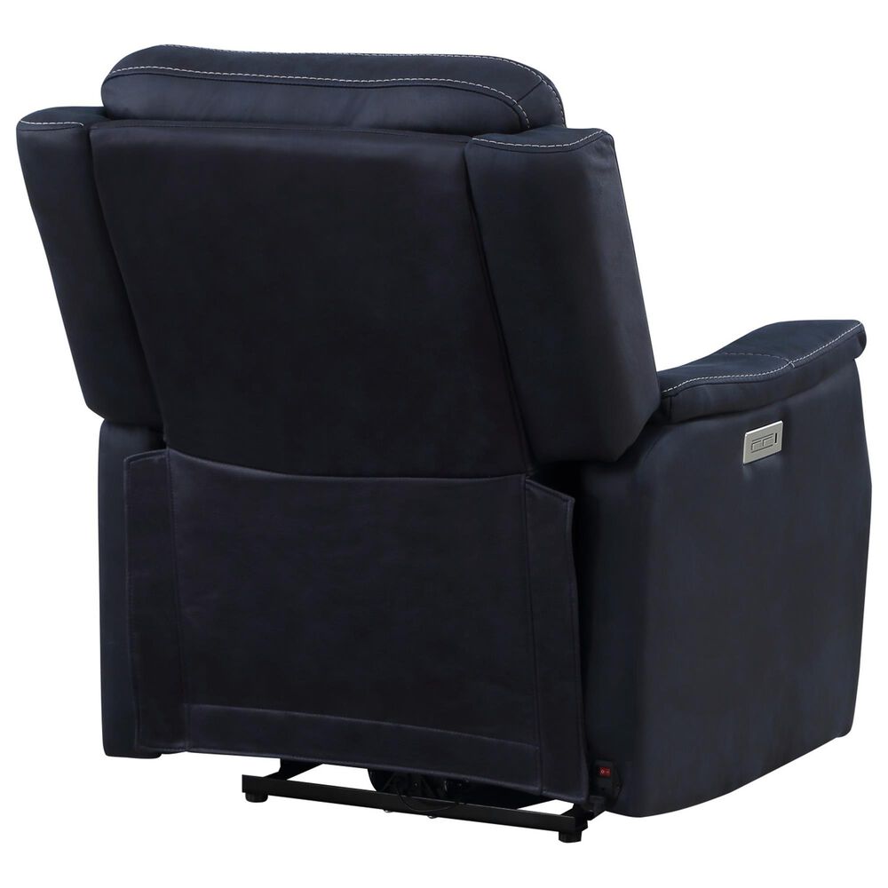 Steve Silver Valencia Dual-Power Recliner in Ocean Blue, , large