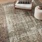 Amber Lewis x Loloi Georgie 8"4" x 11"6" Moss and Salmon Area Rug, , large