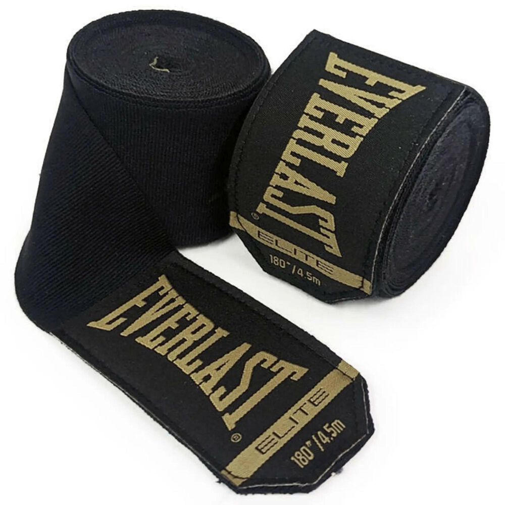Everlast Elite 180&quot; Handwraps in Black, , large