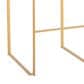 LumiSource Fuji High Back Barstool with Grey Fabric in Gold (Set of 2), , large