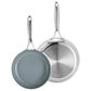 Green Pan Valencia Pro 2-Piece 8" and 10" Open Frypan Set in Stainless Steel, , large