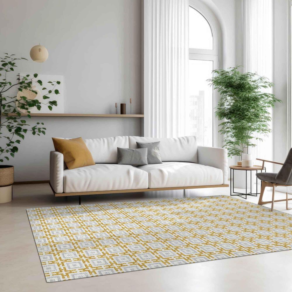Dalyn Rug Company Marlo 5&#39; x 7&#39;6&quot; Gold Indoor/Outdoor Area Rug, , large