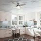 Hunter Dempsey Low Profile 44" Ceiling Fan with Lights in Matte Silver, , large
