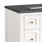James Martin Vanities Breckenridge 36" Single Bathroom Vanity in Bright White with 3 cm Parisien Bleu Quartz Top and Rectangular Sink, , large