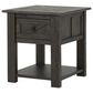 Nicolette Home Garrett Rectangular End Table in Weathered Charcoal, , large