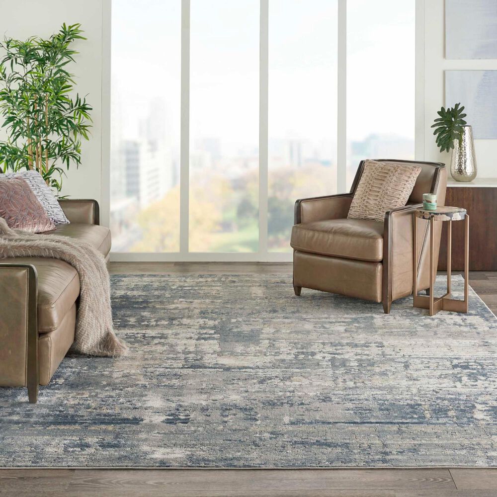Nourison Quarry 7&#39;10&quot; x 9&#39;10&quot; Grey and Beige Area Rug, , large