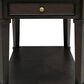 Slatehouse Carrington End Table in Dark Brown and Antique Gold, , large