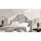 Jennifer Taylor Home Catherine Queen Upholstered Panel Headboard in Light Grey, , large