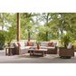 Ashley Dolan Creek Swivel Lounge Chair with Beige Cushion in Brown, , large