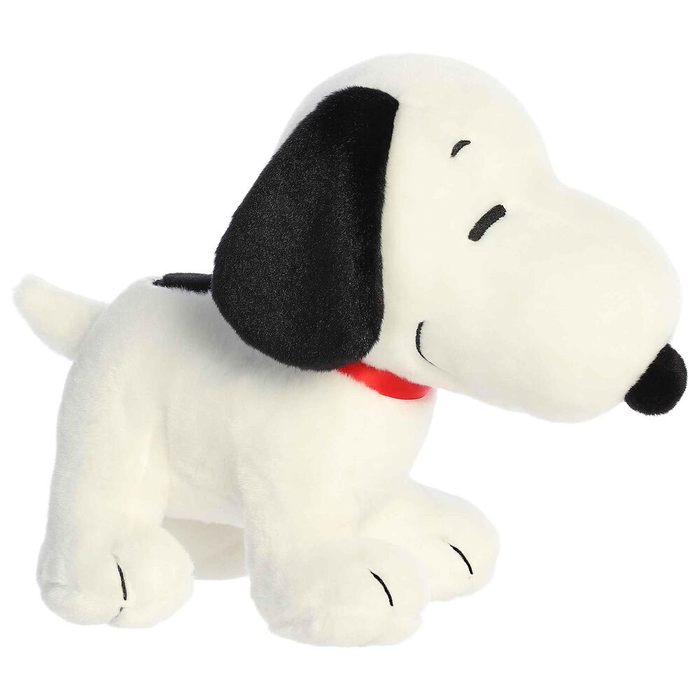Aurora Peanuts 10" Standing Snoopy Plush in White, Black and Red, , large