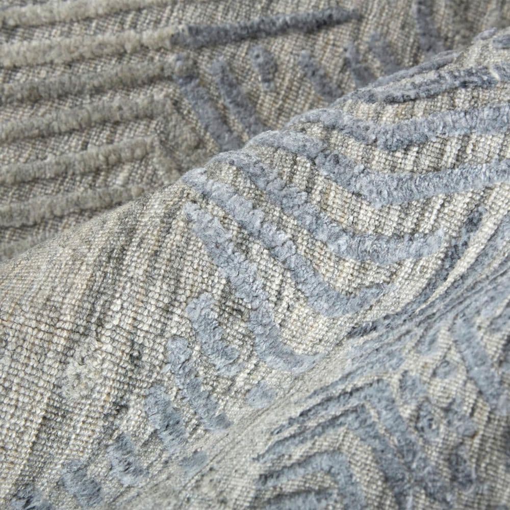 Feizy Elias 2&#39;9&quot; x 10&#39; Blue and Gray Runner, , large