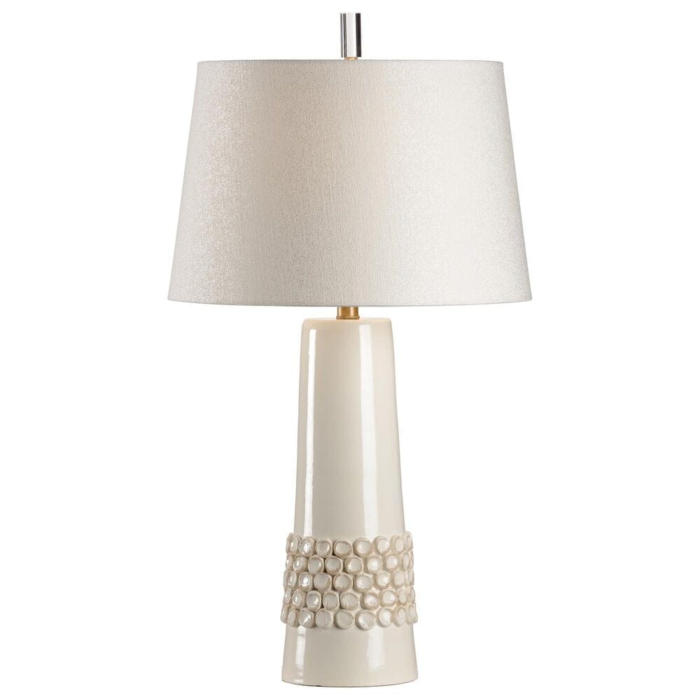 Wildwood Tivoli Ceramic Table Lamp in Aged Cream Glaze, , large